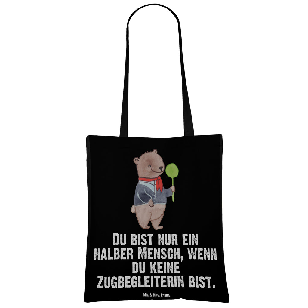 Tragetasche Zugbegleiterin mit Herz Beuteltasche, Beutel, Einkaufstasche, Jutebeutel, Stoffbeutel, Tasche, Shopper, Umhängetasche, Strandtasche, Schultertasche, Stofftasche, Tragetasche, Badetasche, Jutetasche, Einkaufstüte, Laptoptasche, Beruf, Ausbildung, Jubiläum, Abschied, Rente, Kollege, Kollegin, Geschenk, Schenken, Arbeitskollege, Mitarbeiter, Firma, Danke, Dankeschön