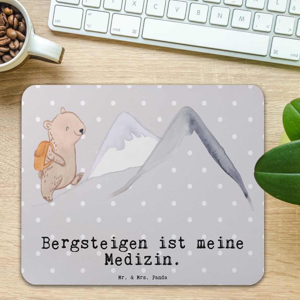 Mauspad Bär Bergsteigen Medizin Mousepad, Computer zubehör, Büroausstattung, PC Zubehör, Arbeitszimmer, Mauspad, Einzigartiges Mauspad, Designer Mauspad, Mausunterlage, Mauspad Büro, Geschenk, Sport, Sportart, Hobby, Schenken, Danke, Dankeschön, Auszeichnung, Gewinn, Sportler, Bergsteigen, wandern, Bergsport, Trekking, Alpinismus, Alpinwandern