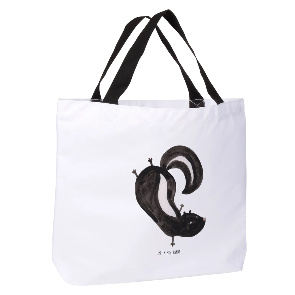 Shopper Stinktier Handstand Beutel, Einkaufstasche, Tasche, Strandtasche, Einkaufsbeutel, Shopper, Schultasche, Freizeittasche, Tragebeutel, Schulbeutel, Alltagstasche, Stinktier, Skunk, Wildtier, Raubtier, Stinker, Stinki, Spielplatz, verpielt, Kind