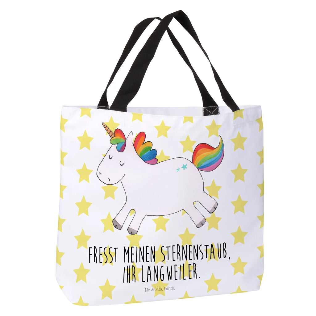 Shopper Einhorn Happy Beutel, Einkaufstasche, Tasche, Strandtasche, Einkaufsbeutel, Shopper, Schultasche, Freizeittasche, Tragebeutel, Schulbeutel, Alltagstasche, Einhorn, Einhörner, Einhorn Deko, Pegasus, Unicorn, glücklich, fröhlich, Spaß, Freude, Lebensfreude, witzig, spannend, Lächeln, Lachen