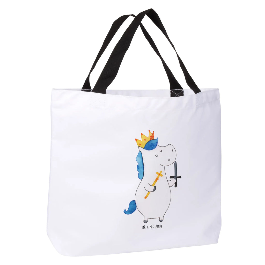 Shopper Einhorn König mit Schwert Beutel, Einkaufstasche, Tasche, Strandtasche, Einkaufsbeutel, Shopper, Schultasche, Freizeittasche, Tragebeutel, Schulbeutel, Alltagstasche, Einhorn, Einhörner, Einhorn Deko, Pegasus, Unicorn, König, Ritter, Mittelalter