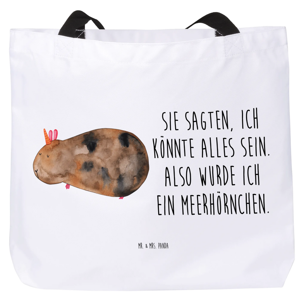 Shopper Einhorn Meerschweinchen Beutel, Einkaufstasche, Tasche, Strandtasche, Einkaufsbeutel, Shopper, Schultasche, Freizeittasche, Tragebeutel, Schulbeutel, Alltagstasche, Einhorn, Einhörner, Einhorn Deko, Unicorn, Meerhörnchen, Meericorn, Meerschwein, Meerschweinchen