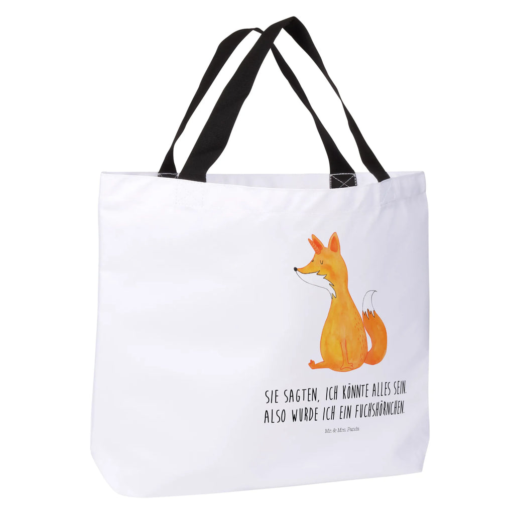 Shopper Fuchshörnchen Wunsch Beutel, Einkaufstasche, Tasche, Strandtasche, Einkaufsbeutel, Shopper, Schultasche, Freizeittasche, Tragebeutel, Schulbeutel, Alltagstasche, Einhorn, Einhörner, Einhorn Deko, Unicorn, Fuchs, Unicorns, Fuchshörnchen, Fuchshorn, Foxycorn, Füchse