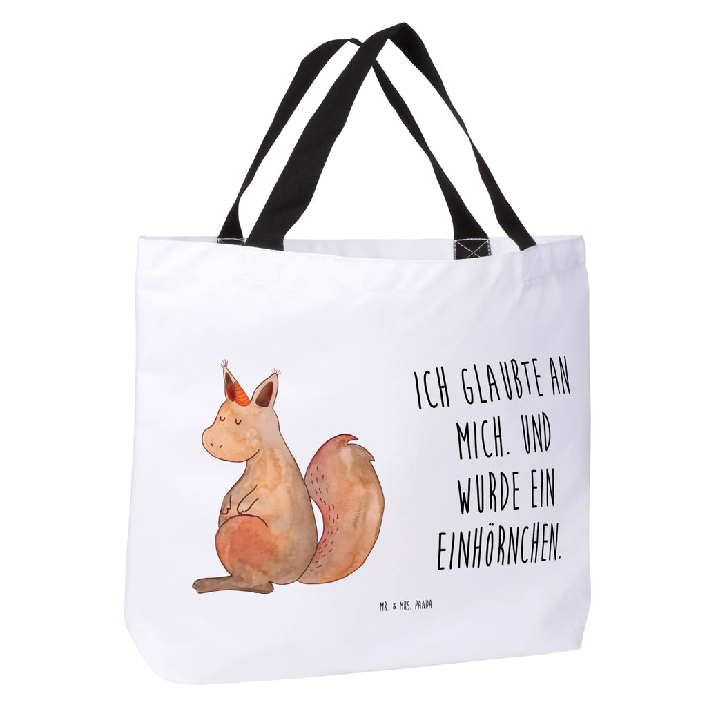 Shopper Einhorn Glauben Beutel, Einkaufstasche, Tasche, Strandtasche, Einkaufsbeutel, Shopper, Schultasche, Freizeittasche, Tragebeutel, Schulbeutel, Alltagstasche, Einhorn, Einhörner, Einhorn Deko, Unicorn, Einhörnchen, Eichhörnchen, Eichhorn