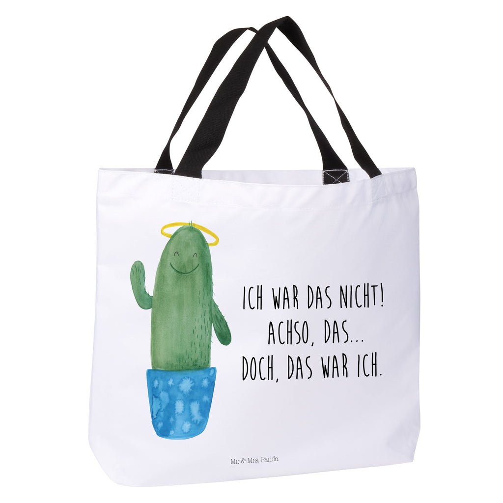 Shopper Kaktus Heilig Beutel, Einkaufstasche, Tasche, Strandtasche, Einkaufsbeutel, Shopper, Schultasche, Freizeittasche, Tragebeutel, Schulbeutel, Alltagstasche, Kaktus, Kakteen, frech, lustig, Kind, Eltern, Familie, Bruder, Schwester, Schwestern, Freundin, Heiligenschein