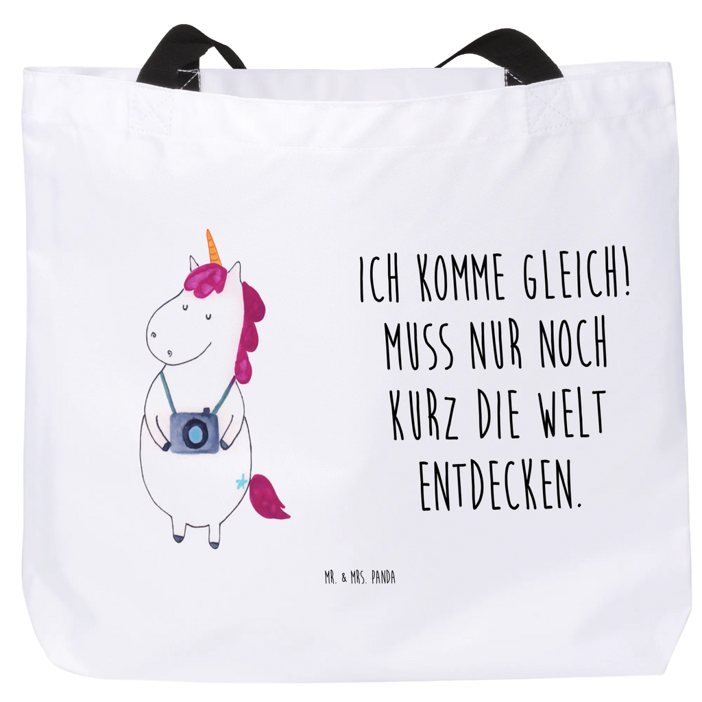 Shopper Einhorn Fotograf Beutel, Einkaufstasche, Tasche, Strandtasche, Einkaufsbeutel, Shopper, Schultasche, Freizeittasche, Tragebeutel, Schulbeutel, Alltagstasche, Einhorn, Einhörner, Einhorn Deko, Pegasus, Unicorn, Fotograf, Fotografie, Kamera, Reisen, Weltreise, Weltenbummler, Urlaub, Tourist, Kurztrip, Reise, Städtereise