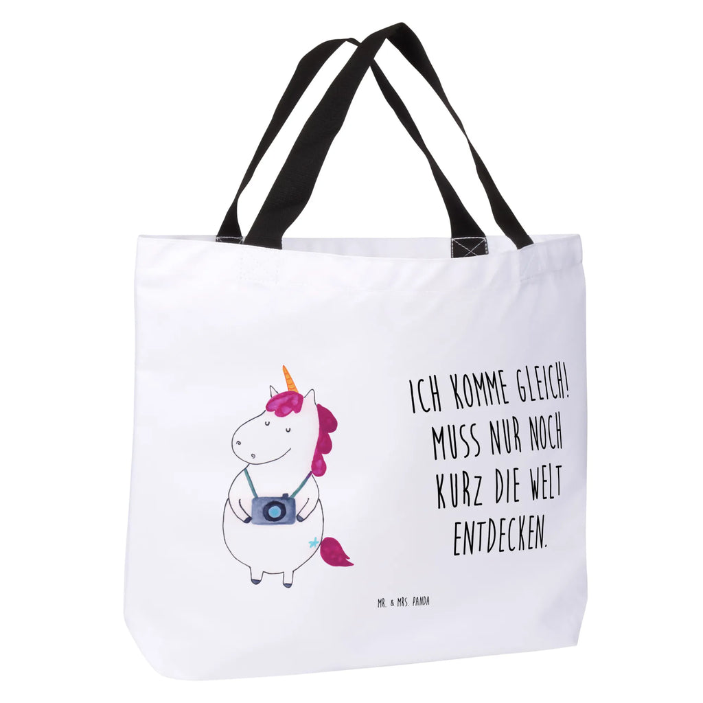 Shopper Einhorn Fotograf Beutel, Einkaufstasche, Tasche, Strandtasche, Einkaufsbeutel, Shopper, Schultasche, Freizeittasche, Tragebeutel, Schulbeutel, Alltagstasche, Einhorn, Einhörner, Einhorn Deko, Pegasus, Unicorn, Fotograf, Fotografie, Kamera, Reisen, Weltreise, Weltenbummler, Urlaub, Tourist, Kurztrip, Reise, Städtereise