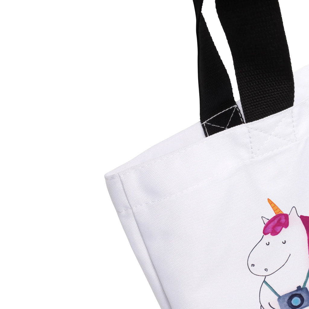 Shopper Einhorn Fotograf Beutel, Einkaufstasche, Tasche, Strandtasche, Einkaufsbeutel, Shopper, Schultasche, Freizeittasche, Tragebeutel, Schulbeutel, Alltagstasche, Einhorn, Einhörner, Einhorn Deko, Pegasus, Unicorn, Fotograf, Fotografie, Kamera, Reisen, Weltreise, Weltenbummler, Urlaub, Tourist, Kurztrip, Reise, Städtereise