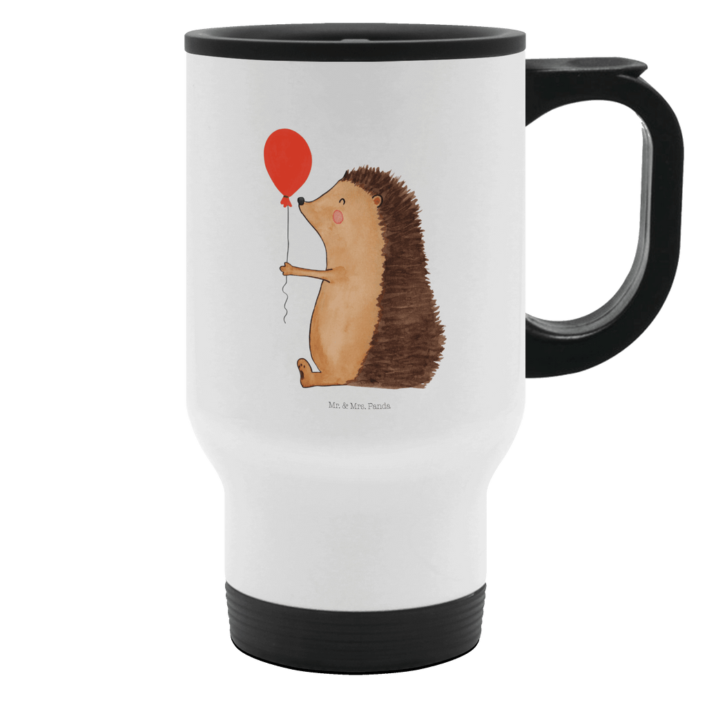 Thermobecher Igel Luftballon Thermobecher, To Go Becher, Thermotasse, Kaffeebecher, Isolierbecher, Thermobecher To Go, Warmhaltetasse, Edelstahlbecher, Reisebecher, Tasse mit Deckel, Thermobecher für 400 ml, Kaffeetasse zum Mitnehmen, Tasse zum Mitnehmen, Spülmaschinenfest, Tiermotive, Gute Laune, lustige Sprüche, Tiere, Igel, Geburtstag, Herzlichen Glückwunsch, Glückwunsch, Geburtstagskind, Ballon, Happy Birthday