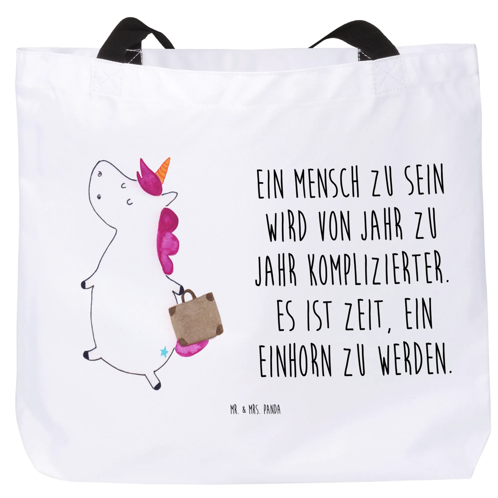 Shopper Einhorn Koffer Beutel, Einkaufstasche, Tasche, Strandtasche, Einkaufsbeutel, Shopper, Schultasche, Freizeittasche, Tragebeutel, Schulbeutel, Alltagstasche, Einhorn, Einhörner, Einhorn Deko, Pegasus, Unicorn, unicorn, Koffer, Verreisen, Reise, Gepäck, Abenteuer, Erwachsen, Kind, albern, Spaß, lustig, witzig