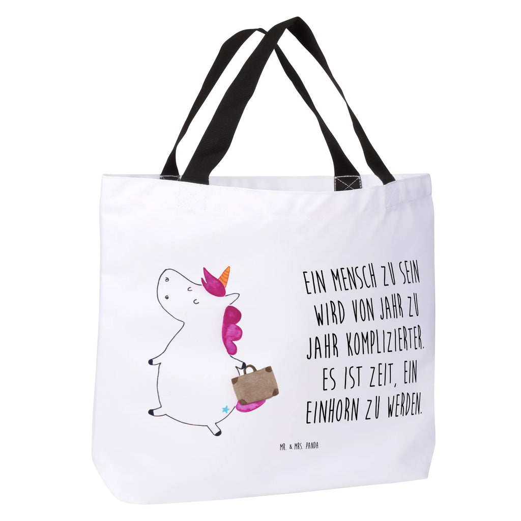 Shopper Einhorn Koffer Beutel, Einkaufstasche, Tasche, Strandtasche, Einkaufsbeutel, Shopper, Schultasche, Freizeittasche, Tragebeutel, Schulbeutel, Alltagstasche, Einhorn, Einhörner, Einhorn Deko, Pegasus, Unicorn, unicorn, Koffer, Verreisen, Reise, Gepäck, Abenteuer, Erwachsen, Kind, albern, Spaß, lustig, witzig