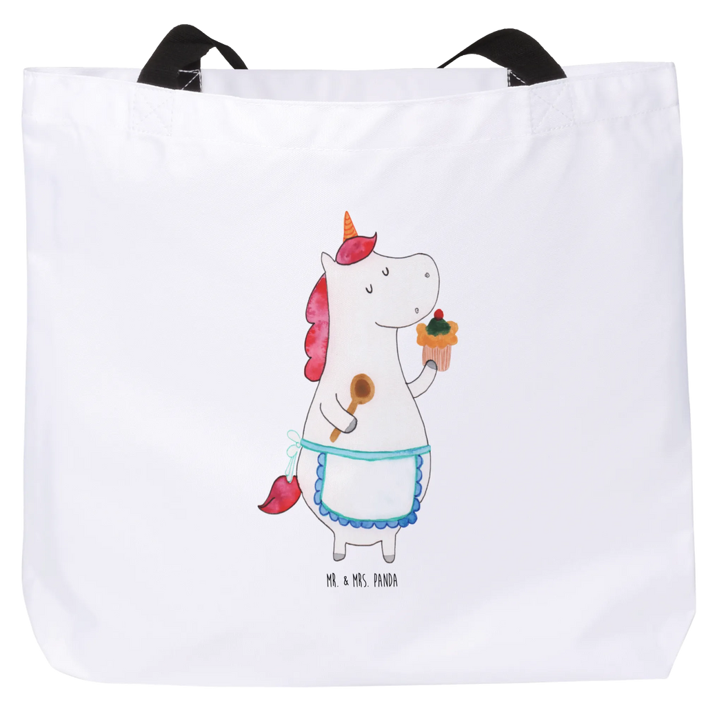 Shopper Einhorn Küchenfee Beutel, Einkaufstasche, Tasche, Strandtasche, Einkaufsbeutel, Shopper, Schultasche, Freizeittasche, Tragebeutel, Schulbeutel, Alltagstasche, Einhorn, Einhörner, Einhorn Deko, Unicorn, backen, Muffin, Motivation, Träumer, träumen, Bäckerin, Hobbykoch, Koch, Torte, Kuchen