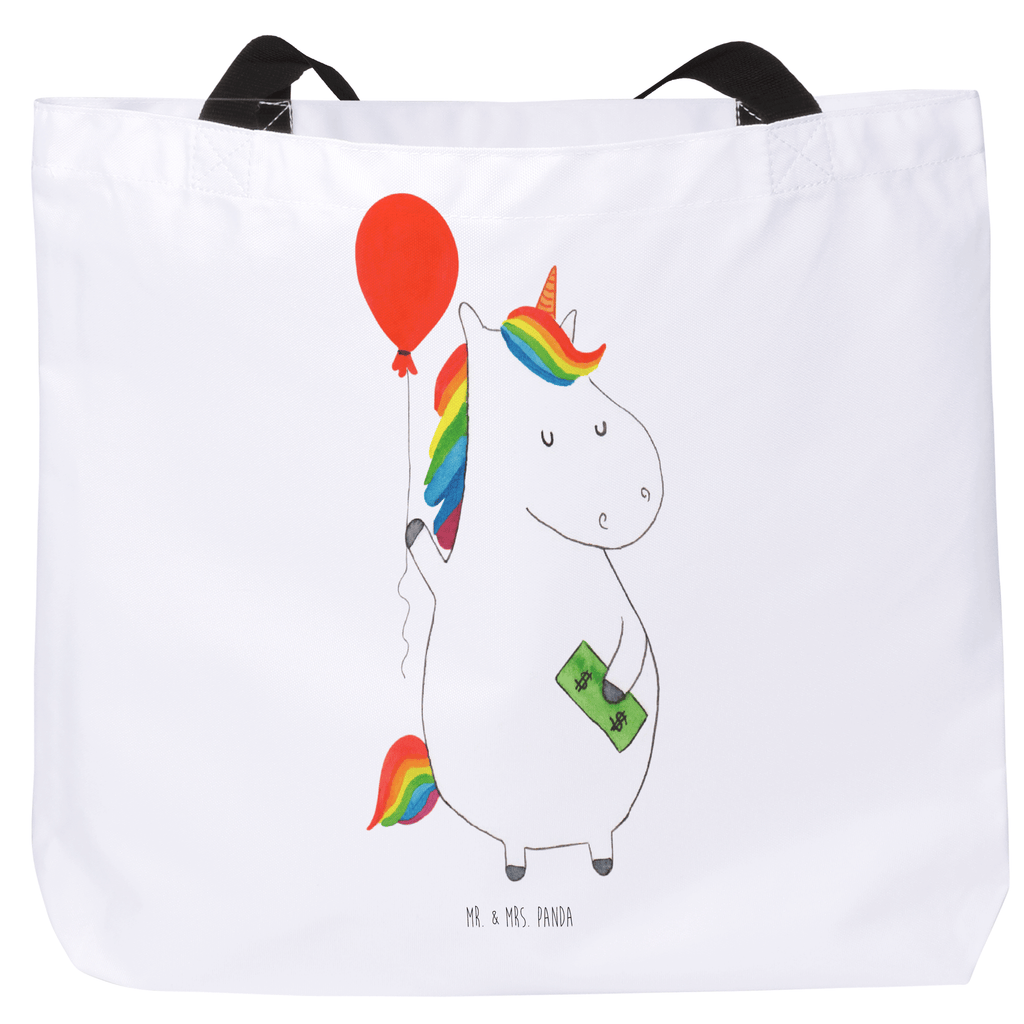 Shopper Einhorn Luftballon Beutel, Einkaufstasche, Tasche, Strandtasche, Einkaufsbeutel, Shopper, Schultasche, Freizeittasche, Tragebeutel, Schulbeutel, Alltagstasche, Einhorn, Einhörner, Einhorn Deko, Pegasus, Unicorn, Luftballon, Geld, Lebenslust, Freude, Geschenk, Freundin