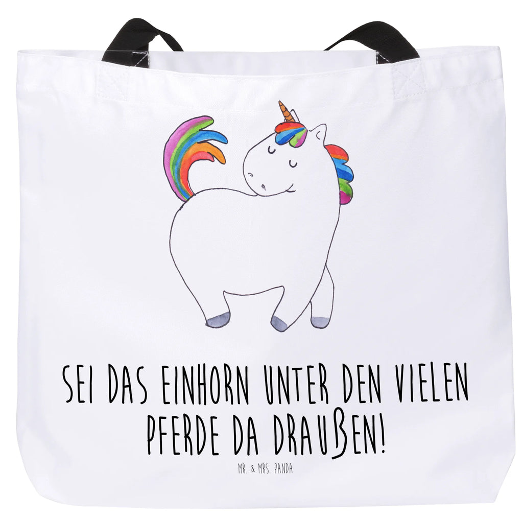 Shopper Einhorn Stolzieren Beutel, Einkaufstasche, Tasche, Strandtasche, Einkaufsbeutel, Shopper, Schultasche, Freizeittasche, Tragebeutel, Schulbeutel, Alltagstasche, Einhorn, Einhörner, Einhorn Deko, Pegasus, Unicorn, stolz, anders, bunt, Pferd, Reiter, Reiten, Freundin, Geschenk