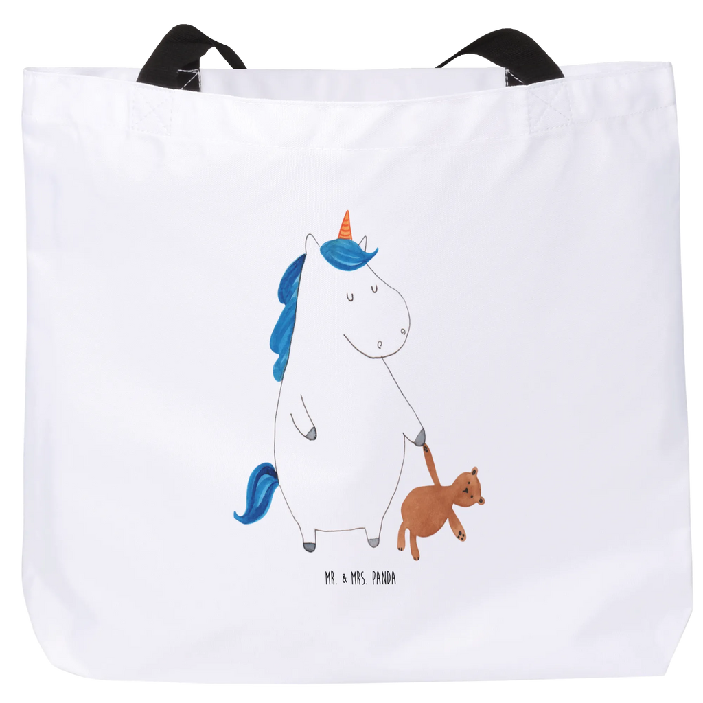 Shopper Einhorn Teddy Beutel, Einkaufstasche, Tasche, Strandtasche, Einkaufsbeutel, Shopper, Schultasche, Freizeittasche, Tragebeutel, Schulbeutel, Alltagstasche, Einhorn, Einhörner, Einhorn Deko, Unicorn, schlafen, gute Nacht, Single, Bett, Träumen, Freundin, Singleleben