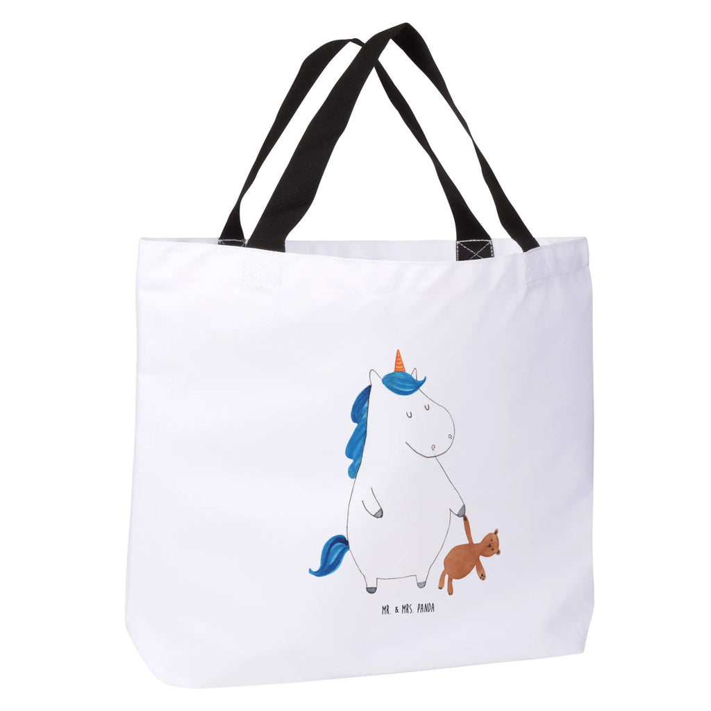 Shopper Einhorn Teddy Beutel, Einkaufstasche, Tasche, Strandtasche, Einkaufsbeutel, Shopper, Schultasche, Freizeittasche, Tragebeutel, Schulbeutel, Alltagstasche, Einhorn, Einhörner, Einhorn Deko, Unicorn, schlafen, gute Nacht, Single, Bett, Träumen, Freundin, Singleleben