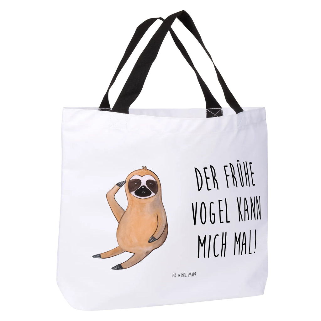 Shopper Faultier Vogel zeigen Beutel, Einkaufstasche, Tasche, Strandtasche, Einkaufsbeutel, Shopper, Schultasche, Freizeittasche, Tragebeutel, Schulbeutel, Alltagstasche, Faultier, Faultier Geschenk, Faultier Deko, Faultiere, faul, Lieblingstier, Spinner, früher Vogel, der frühe Vogel, Frühaufsteher, Morgenmuffel, Vogel, Faultierwelt