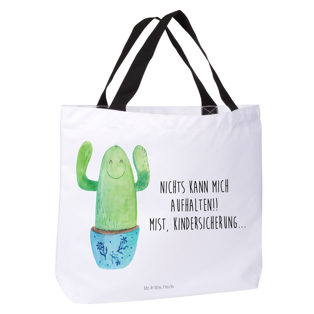 Shopper Kaktus Happy Beutel, Einkaufstasche, Tasche, Strandtasche, Einkaufsbeutel, Shopper, Schultasche, Freizeittasche, Tragebeutel, Schulbeutel, Alltagstasche, Kaktus, Kakteen, Motivation, Spruch, lustig, Kindersicherung, Neustart, Büro, Büroalltag, Kollege, Kollegin, Freundin, Mutter, Familie, Ausbildung