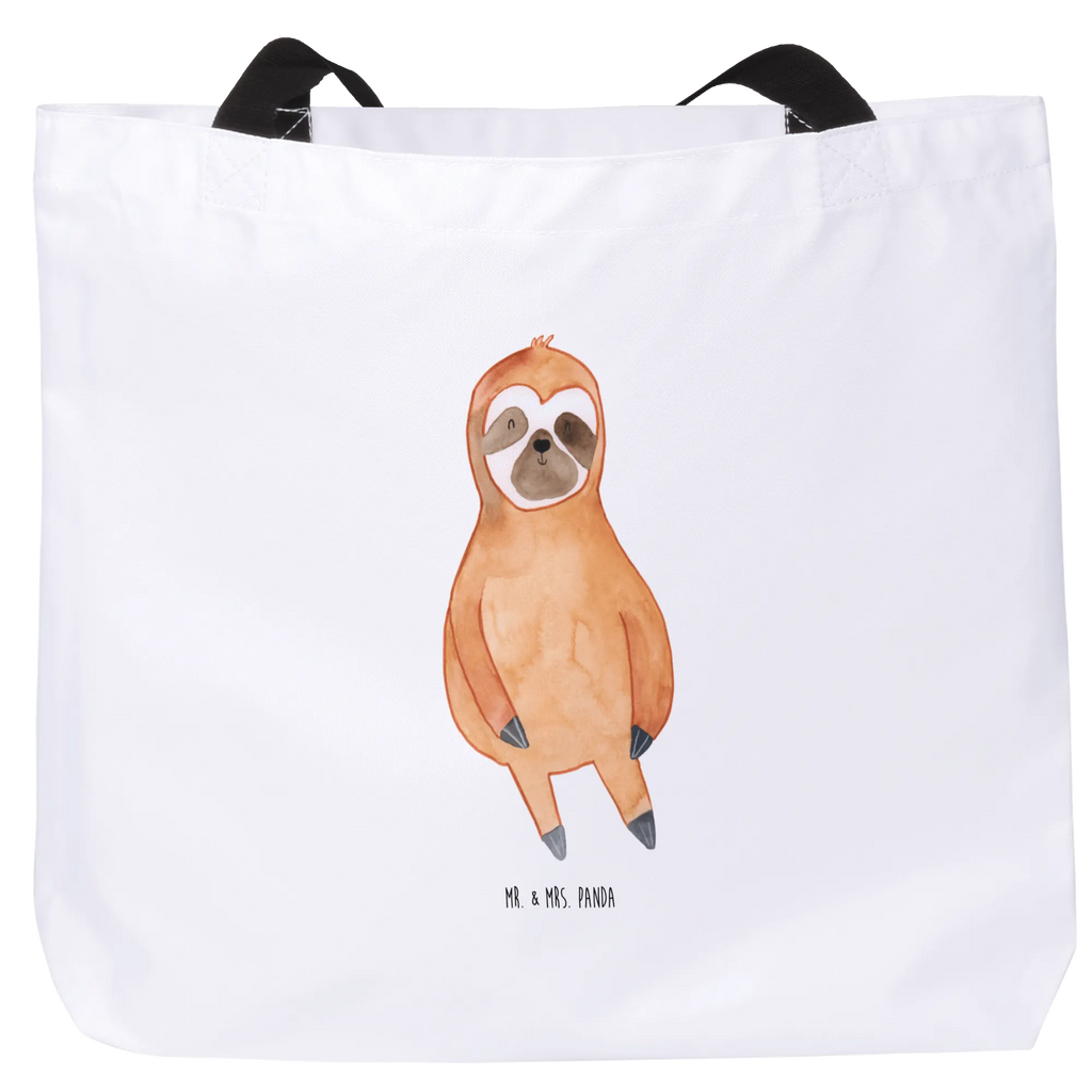 Shopper Faultier Zufrieden Beutel, Einkaufstasche, Tasche, Strandtasche, Einkaufsbeutel, Shopper, Schultasche, Freizeittasche, Tragebeutel, Schulbeutel, Alltagstasche, Faultier, Faultier Geschenk, Faultier Deko, Faultiere, faul, Lieblingstier, Pause, relaxen, Glück, glücklich, zufrieden, happy, Zufriedenheit, Gelassenheit, Ruhe, Frieden