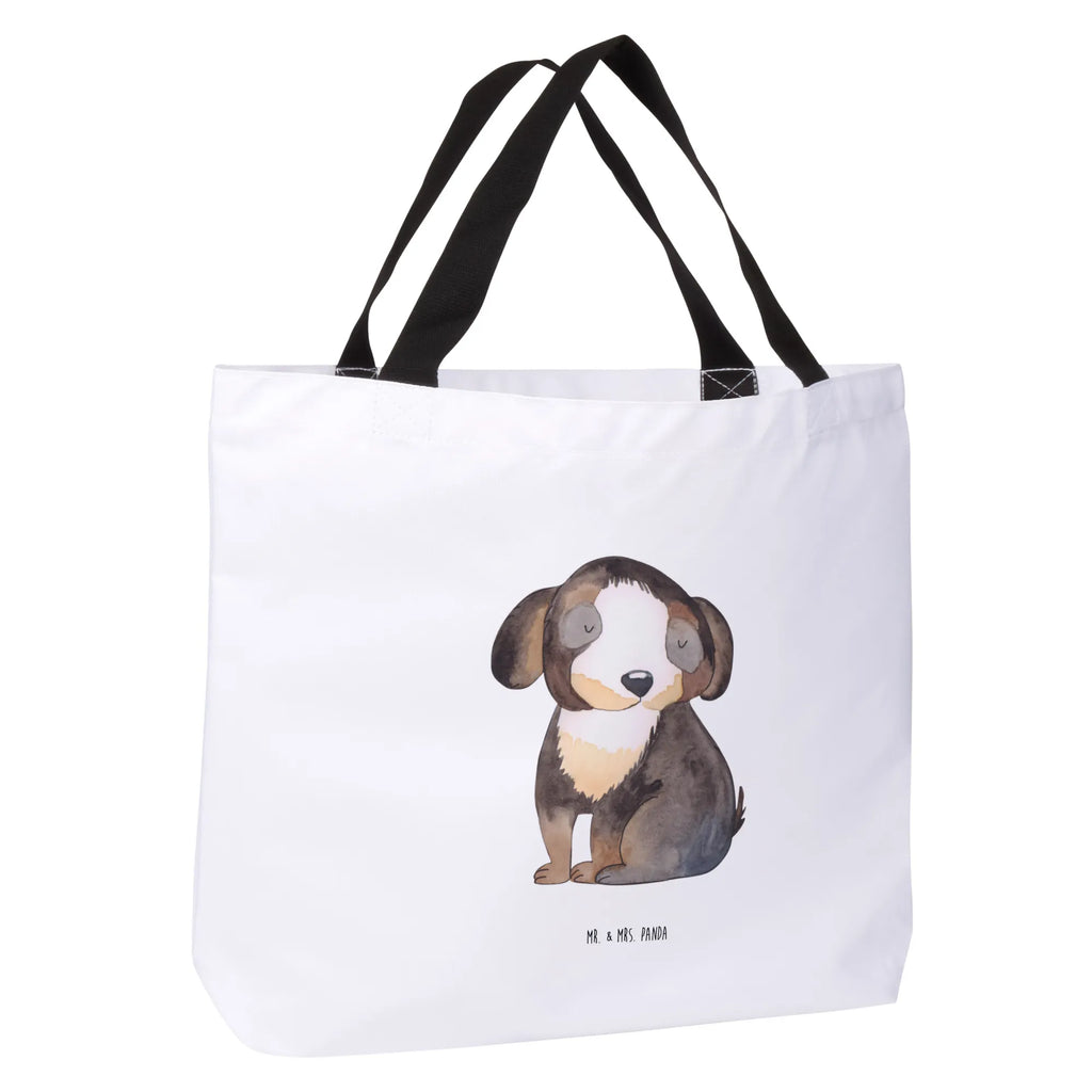 Shopper Hund Entspannen Beutel, Einkaufstasche, Tasche, Strandtasche, Einkaufsbeutel, Shopper, Schultasche, Freizeittasche, Tragebeutel, Schulbeutel, Alltagstasche, Hund, Hundemotiv, Haustier, Hunderasse, Tierliebhaber, Hundebesitzer, Sprüche, schwarzer Hund, Hundeliebe, Liebe, Hundeglück