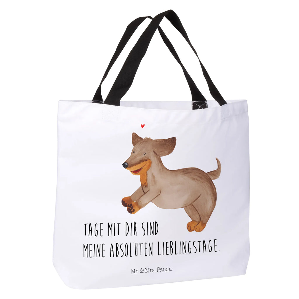 Shopper Hund Dackel Beutel, Einkaufstasche, Tasche, Strandtasche, Einkaufsbeutel, Shopper, Schultasche, Freizeittasche, Tragebeutel, Schulbeutel, Alltagstasche, Hund, Hundemotiv, Haustier, Hunderasse, Tierliebhaber, Hundebesitzer, Sprüche, Hunde, Dackel, Dachshund, happy dog