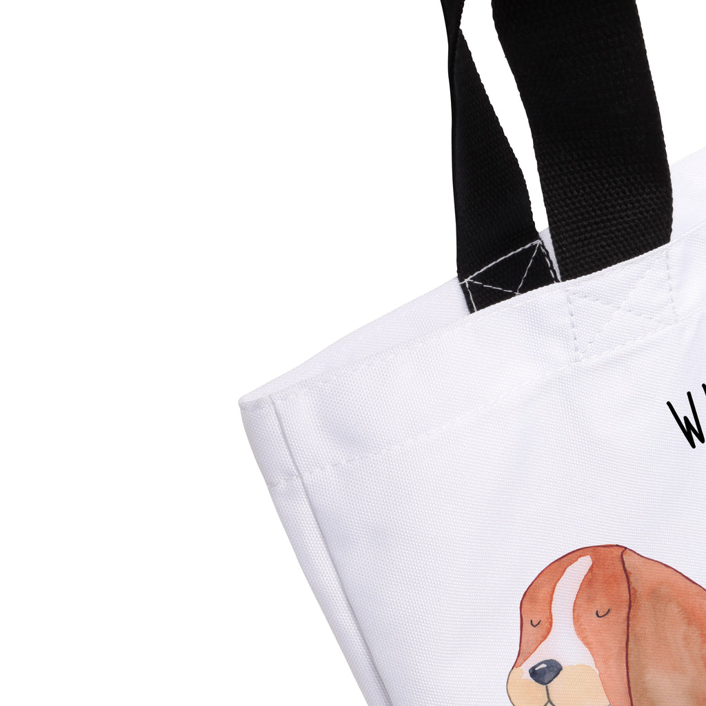 Shopper Hund Basset Hound Beutel, Einkaufstasche, Tasche, Strandtasche, Einkaufsbeutel, Shopper, Schultasche, Freizeittasche, Tragebeutel, Schulbeutel, Alltagstasche, Hund, Hundemotiv, Haustier, Hunderasse, Tierliebhaber, Hundebesitzer, Sprüche, Basset Hound, Basset, Hundeliebe, kinderlos