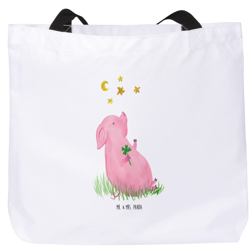 Shopper Schwein Glück Beutel, Einkaufstasche, Tasche, Strandtasche, Einkaufsbeutel, Shopper, Schultasche, Freizeittasche, Tragebeutel, Schulbeutel, Alltagstasche, Tiermotive, Gute Laune, lustige Sprüche, Tiere, Glücksschwein. Glück, Schwein, Schweinchen, Sterne, Sernchen, Ziele, Träume, Motivation, Glücksbringer