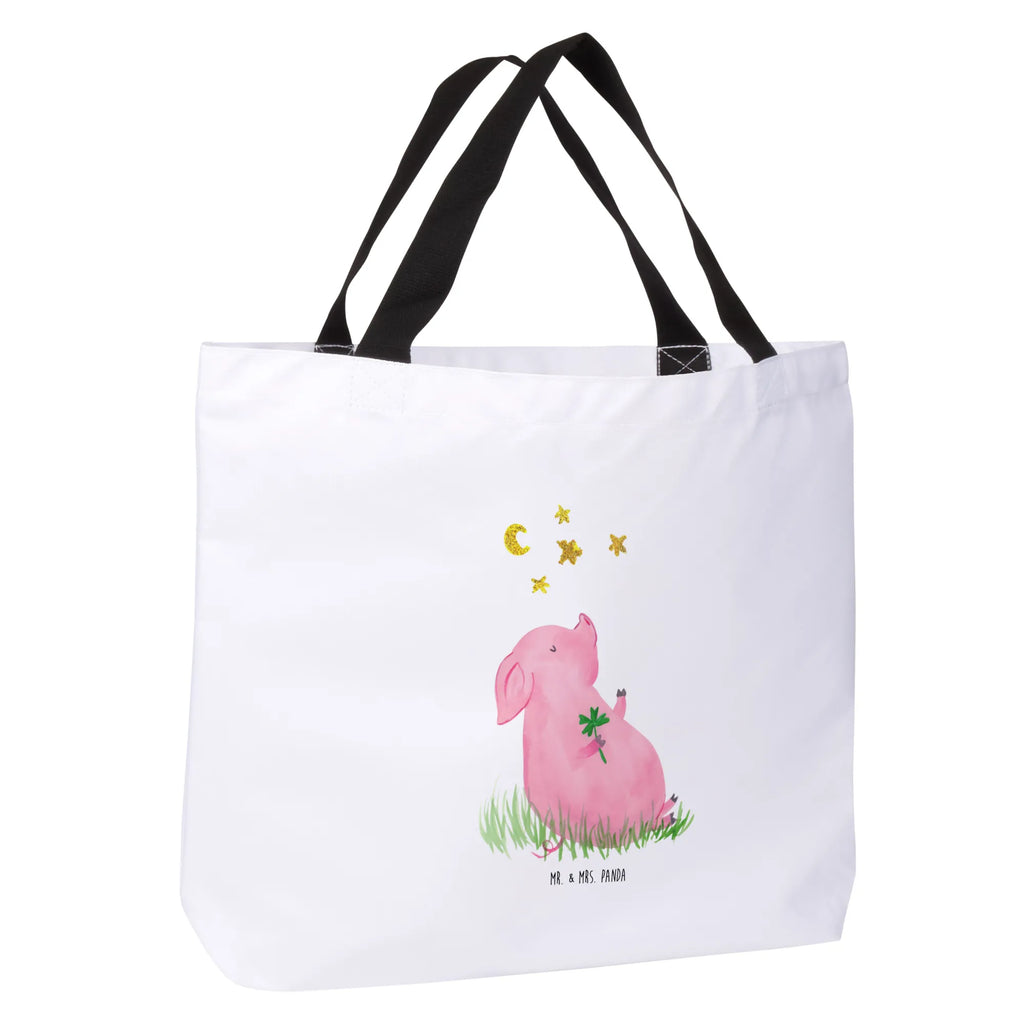 Shopper Schwein Glück Beutel, Einkaufstasche, Tasche, Strandtasche, Einkaufsbeutel, Shopper, Schultasche, Freizeittasche, Tragebeutel, Schulbeutel, Alltagstasche, Tiermotive, Gute Laune, lustige Sprüche, Tiere, Glücksschwein. Glück, Schwein, Schweinchen, Sterne, Sernchen, Ziele, Träume, Motivation, Glücksbringer