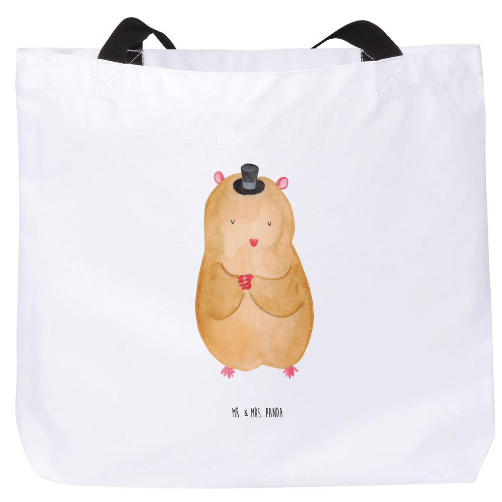 Shopper Hamster Hut Beutel, Einkaufstasche, Tasche, Strandtasche, Einkaufsbeutel, Shopper, Schultasche, Freizeittasche, Tragebeutel, Schulbeutel, Alltagstasche, Tiermotive, Gute Laune, lustige Sprüche, Tiere, Hamster, Hut, Magier, Zylinder, Zwerghamster, Zauberer