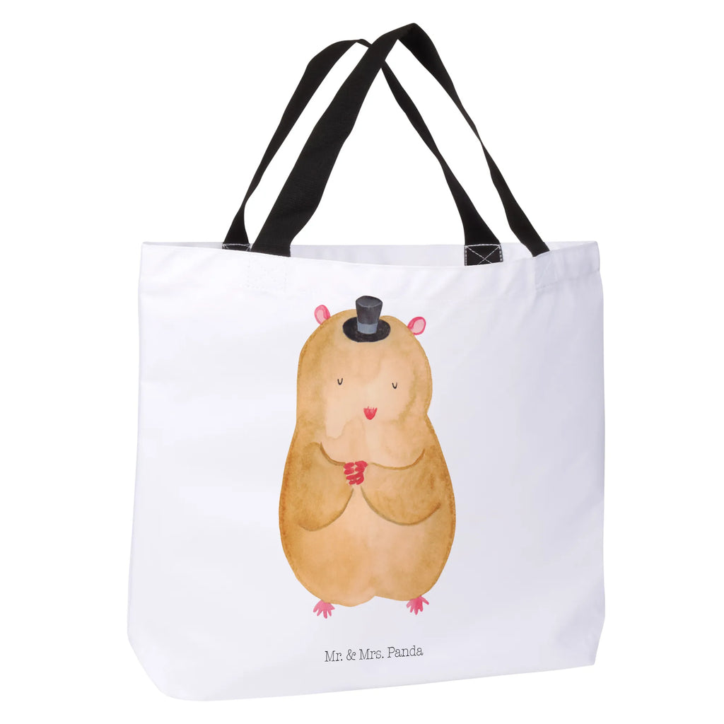 Shopper Hamster Hut Beutel, Einkaufstasche, Tasche, Strandtasche, Einkaufsbeutel, Shopper, Schultasche, Freizeittasche, Tragebeutel, Schulbeutel, Alltagstasche, Tiermotive, Gute Laune, lustige Sprüche, Tiere, Hamster, Hut, Magier, Zylinder, Zwerghamster, Zauberer