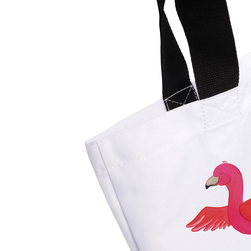 Shopper Flamingo Yoga Beutel, Einkaufstasche, Tasche, Strandtasche, Einkaufsbeutel, Shopper, Schultasche, Freizeittasche, Tragebeutel, Schulbeutel, Alltagstasche, Flamingo, Vogel, Yoga, Namaste, Achtsamkeit, Yoga-Übung, Entspannung, Ärger, Aufregen, Tiefenentspannung