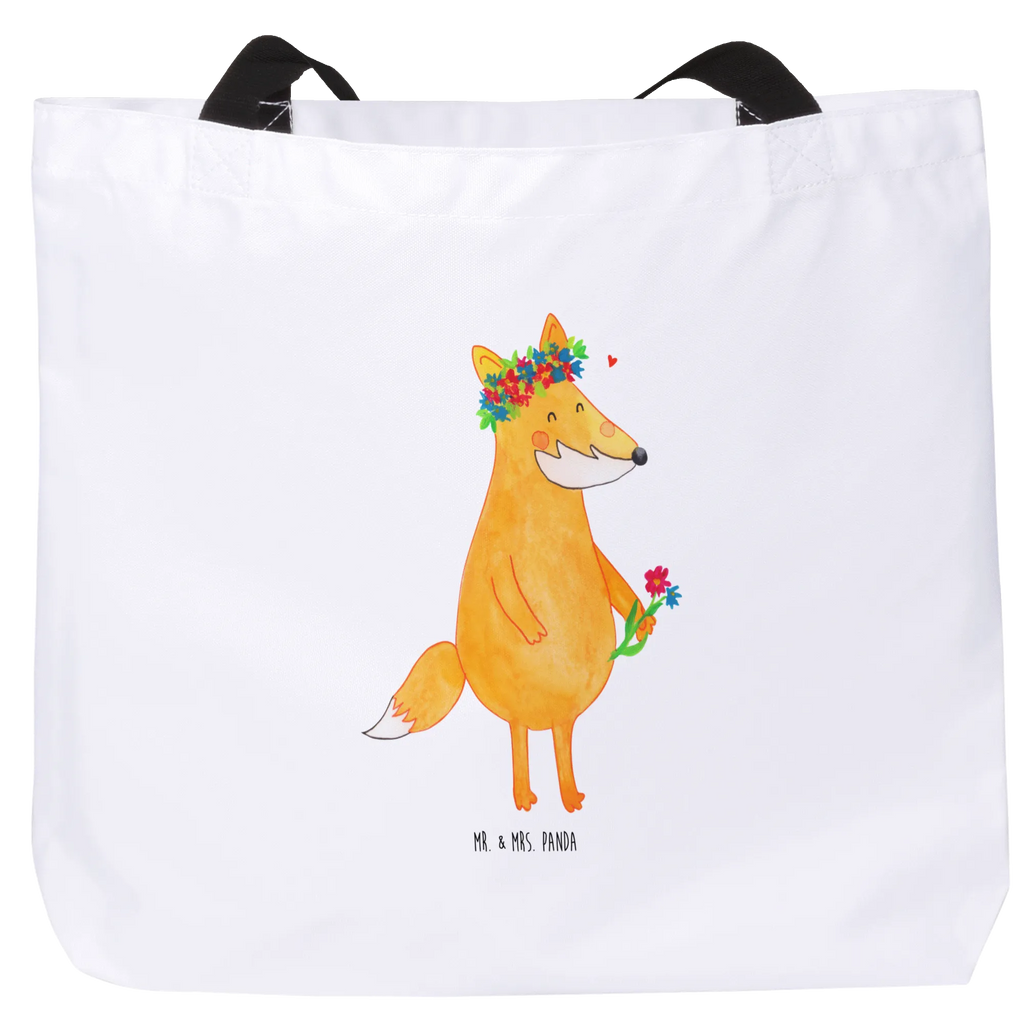 Shopper Fuchs Blumenliebe Beutel, Einkaufstasche, Tasche, Strandtasche, Einkaufsbeutel, Shopper, Schultasche, Freizeittasche, Tragebeutel, Schulbeutel, Alltagstasche, Fuchs, Füchse, Fox, Liebe, Freundin, Fuchsmädchen, Blumenmädchen, Freundinnen, Liebesbeweis, Blume, Blumen, Motivation, Freude, ich, mich, Selbstliebe