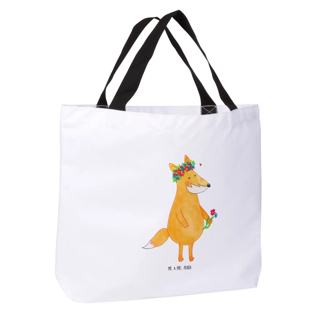 Shopper Fuchs Blumenliebe Beutel, Einkaufstasche, Tasche, Strandtasche, Einkaufsbeutel, Shopper, Schultasche, Freizeittasche, Tragebeutel, Schulbeutel, Alltagstasche, Fuchs, Füchse, Fox, Liebe, Freundin, Fuchsmädchen, Blumenmädchen, Freundinnen, Liebesbeweis, Blume, Blumen, Motivation, Freude, ich, mich, Selbstliebe