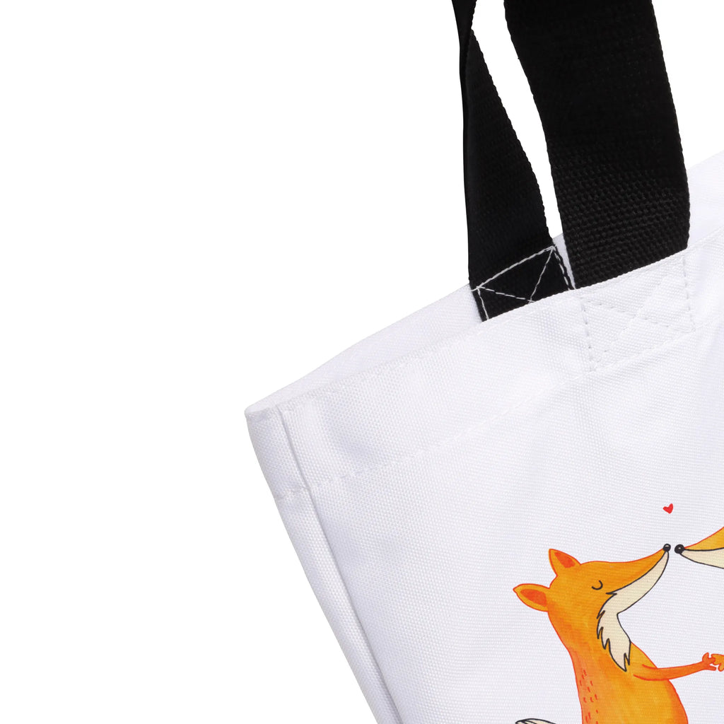 Shopper Füchse Liebe Beutel, Einkaufstasche, Tasche, Strandtasche, Einkaufsbeutel, Shopper, Schultasche, Freizeittasche, Tragebeutel, Schulbeutel, Alltagstasche, Fuchs, Füchse, Fox, Liebe, Liebespaar, Paar, Partner, Freundin, Freund, Ehe, Verlobte, Ehemann, Ehefrau, Liebesbeweis