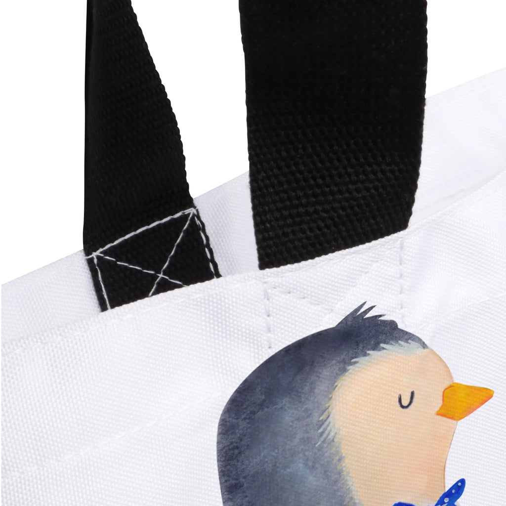 Shopper Pinguin Pärchen Beutel, Einkaufstasche, Tasche, Strandtasche, Einkaufsbeutel, Shopper, Schultasche, Freizeittasche, Tragebeutel, Schulbeutel, Alltagstasche, Pinguin, Pinguine, Liebe, Liebespaar, Liebesbeweis, Liebesgeschenk, Verlobung, Jahrestag, Hochzeitstag, Hochzeit, Hochzeitsgeschenk, große Liebe, Traumpaar