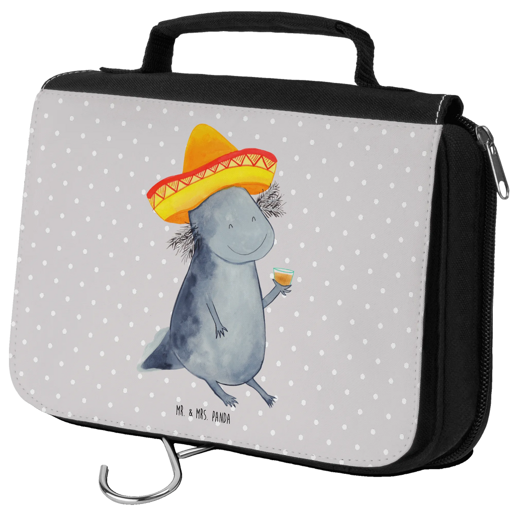 Kulturbeutel Axolotl Tequila Kulturbeutel, Zum Aufhängen, Waschtasche, Kosmetiktasche, Damen, Herren, Aufbewahrungstasche, Schminktasche, Kosmetikbeutel, Organizer, Kulturtasche, Schminkutensil, Axolotl, Molch, Mexico, Mexiko, Sombrero, Zitrone, Tequila, Motivation, Spruch, Schwanzlurch, Lurch, Lurche, Axolot, Feuerdrache, Feuersalamander