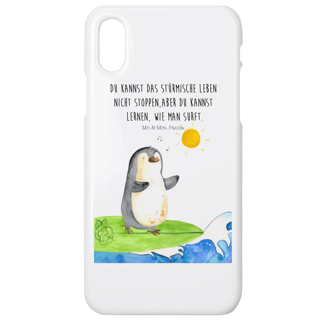 Handyhülle Pinguin Surfer Handyhülle, Handycover, Cover, Handy, Hülle, Iphone 10, Iphone X, Pinguin, Pinguine, surfen, Surfer, Hawaii, Urlaub, Wellen, Wellen reiten, Portugal