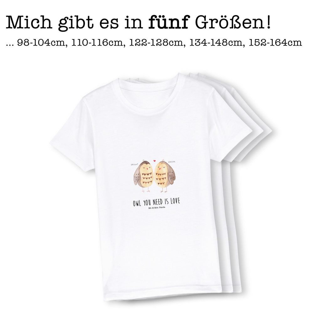 Organic Kinder T-Shirt Eulen Liebe Kinder T-Shirt, Kinder T-Shirt Mädchen, Kinder T-Shirt Jungen, Eule, Eule Deko, Liebe, Hochzeit Spruch, Owl, All you need is love, Liebe Spruch, Freundin Geschenk, Freund, Wortspiel lustig