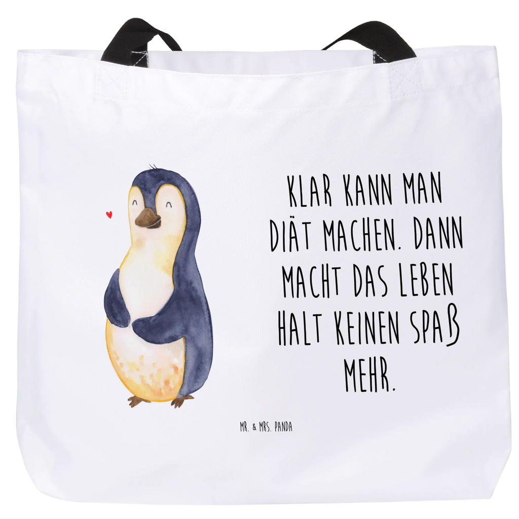 Shopper Pinguin Diät Beutel, Einkaufstasche, Tasche, Strandtasche, Einkaufsbeutel, Shopper, Schultasche, Freizeittasche, Tragebeutel, Schulbeutel, Alltagstasche, Pinguin, Pinguine, Diät, Abnehmen, Abspecken, Gewicht, Motivation, Selbstliebe, Körperliebe, Selbstrespekt