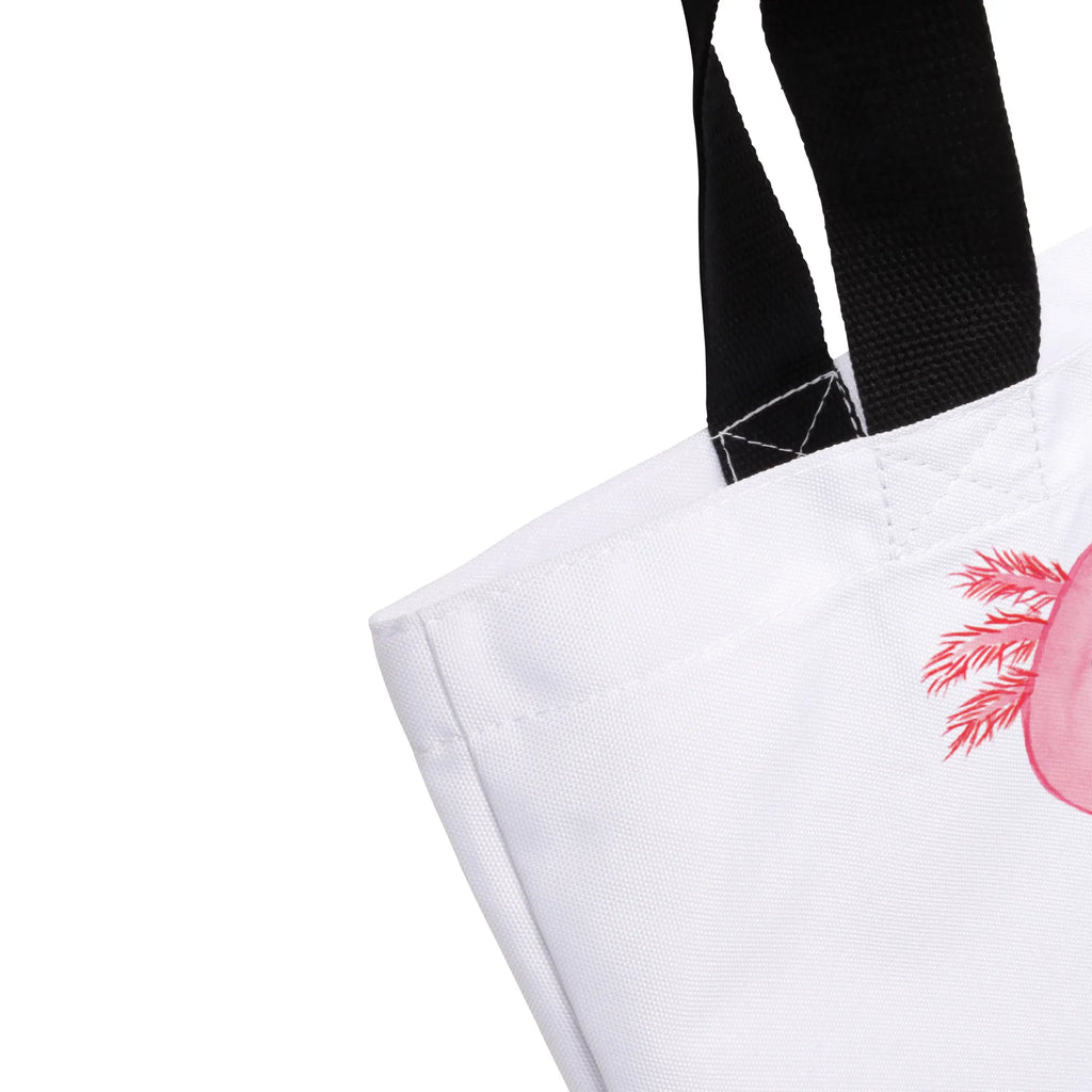 Shopper Axolotl null Beutel, Einkaufstasche, Tasche, Strandtasche, Einkaufsbeutel, Shopper, Schultasche, Freizeittasche, Tragebeutel, Schulbeutel, Alltagstasche, Axolotl, Molch, Axolot, vergnügt, fröhlich, zufrieden, Lebensstil, Weisheit, Lebensweisheit, Liebe, Freundin