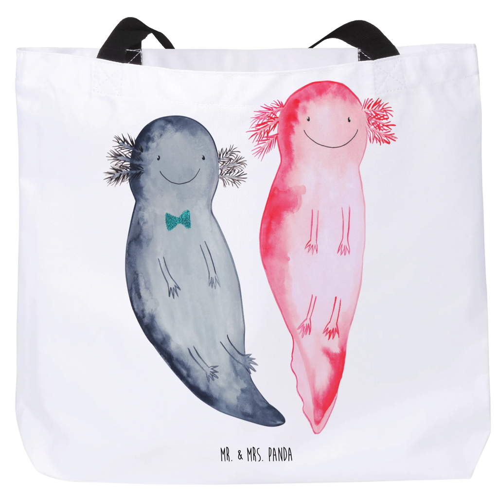 Shopper Axolotl Freundin Beutel, Einkaufstasche, Tasche, Strandtasche, Einkaufsbeutel, Shopper, Schultasche, Freizeittasche, Tragebeutel, Schulbeutel, Alltagstasche, Axolotl, Molch, Axolot, Schwanzlurch, Lurch, Lurche, Liebe, große Liebe, Liebesbeweis, Freund, Verlobter, Ehemann, Jahrestag, Valentinstag