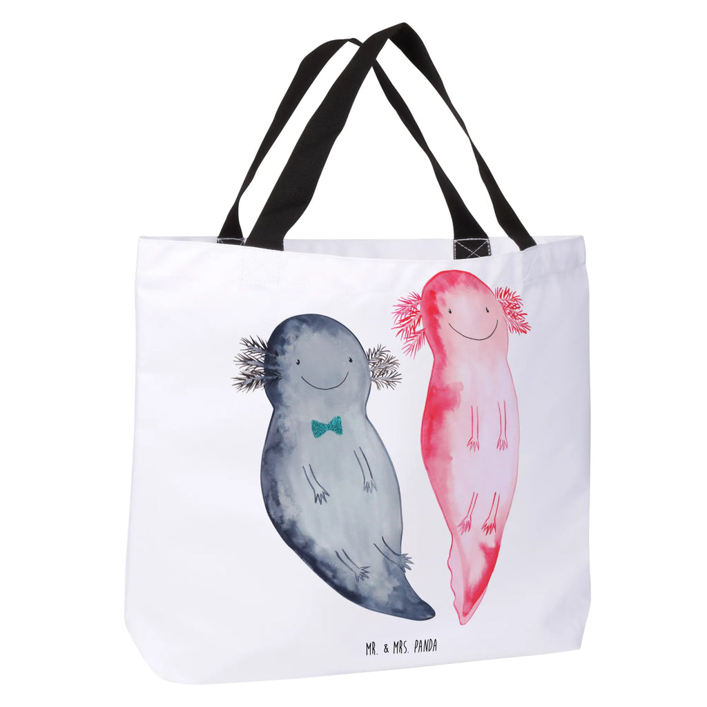 Shopper Axolotl Freundin Beutel, Einkaufstasche, Tasche, Strandtasche, Einkaufsbeutel, Shopper, Schultasche, Freizeittasche, Tragebeutel, Schulbeutel, Alltagstasche, Axolotl, Molch, Axolot, Schwanzlurch, Lurch, Lurche, Liebe, große Liebe, Liebesbeweis, Freund, Verlobter, Ehemann, Jahrestag, Valentinstag