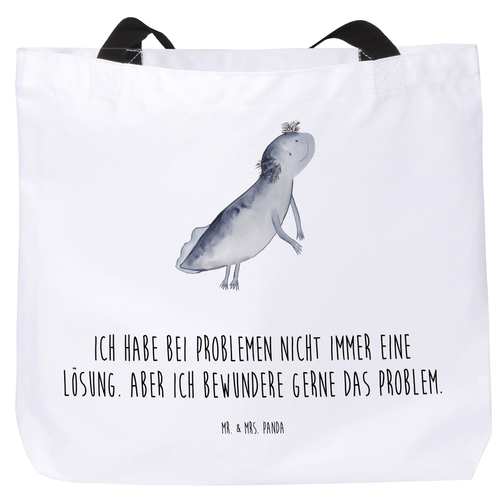 Shopper Axolotl Schwimmen Beutel, Einkaufstasche, Tasche, Strandtasche, Einkaufsbeutel, Shopper, Schultasche, Freizeittasche, Tragebeutel, Schulbeutel, Alltagstasche, Axolotl, Molch, Axolot, Schwanzlurch, Lurch, Lurche, Problem, Probleme, Lösungen, Motivation