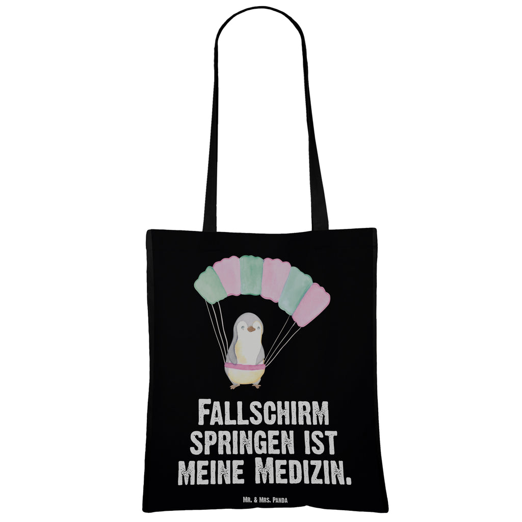 Tragetasche Pinguin Fallschirm springen Medizin Beuteltasche, Beutel, Einkaufstasche, Jutebeutel, Stoffbeutel, Tasche, Shopper, Umhängetasche, Strandtasche, Schultertasche, Stofftasche, Tragetasche, Badetasche, Jutetasche, Einkaufstüte, Laptoptasche, Geschenk, Sport, Sportart, Hobby, Schenken, Danke, Dankeschön, Auszeichnung, Gewinn, Sportler, Fallschirmspringen, Skydive, Fallschirmsprung, Tandemsprung, Fallschirmflug, Freifall, Erlebnisgeschenk, Adrenalinkick, Extreme Sport, Luftakrobatik, Adrenalinrausch, Parachute Jumping