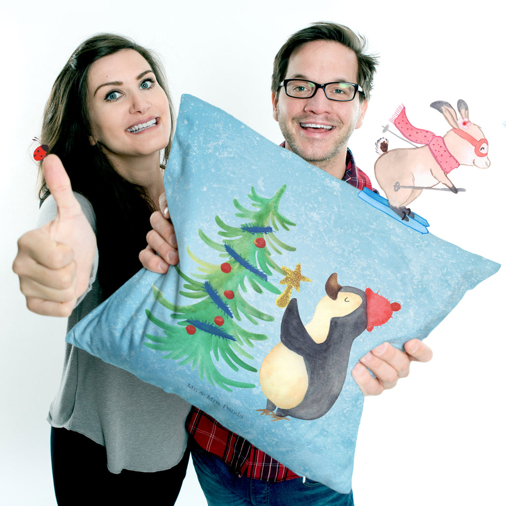 40x40 Kissen Pinguin Weihnachtsbaum Kissenhülle, Kopfkissen, Sofakissen, Dekokissen, Motivkissen, sofakissen, sitzkissen, Kissen, Kissenbezüge, Kissenbezug 40x40, Kissen 40x40, Kissenhülle 40x40, Zierkissen, Couchkissen, Dekokissen Sofa, Sofakissen 40x40, Dekokissen 40x40, Kopfkissen 40x40, Kissen 40x40 Waschbar, Winter, Weihnachten, Weihnachtsdeko, Nikolaus, Advent, Heiligabend, Wintermotiv, Pinguin