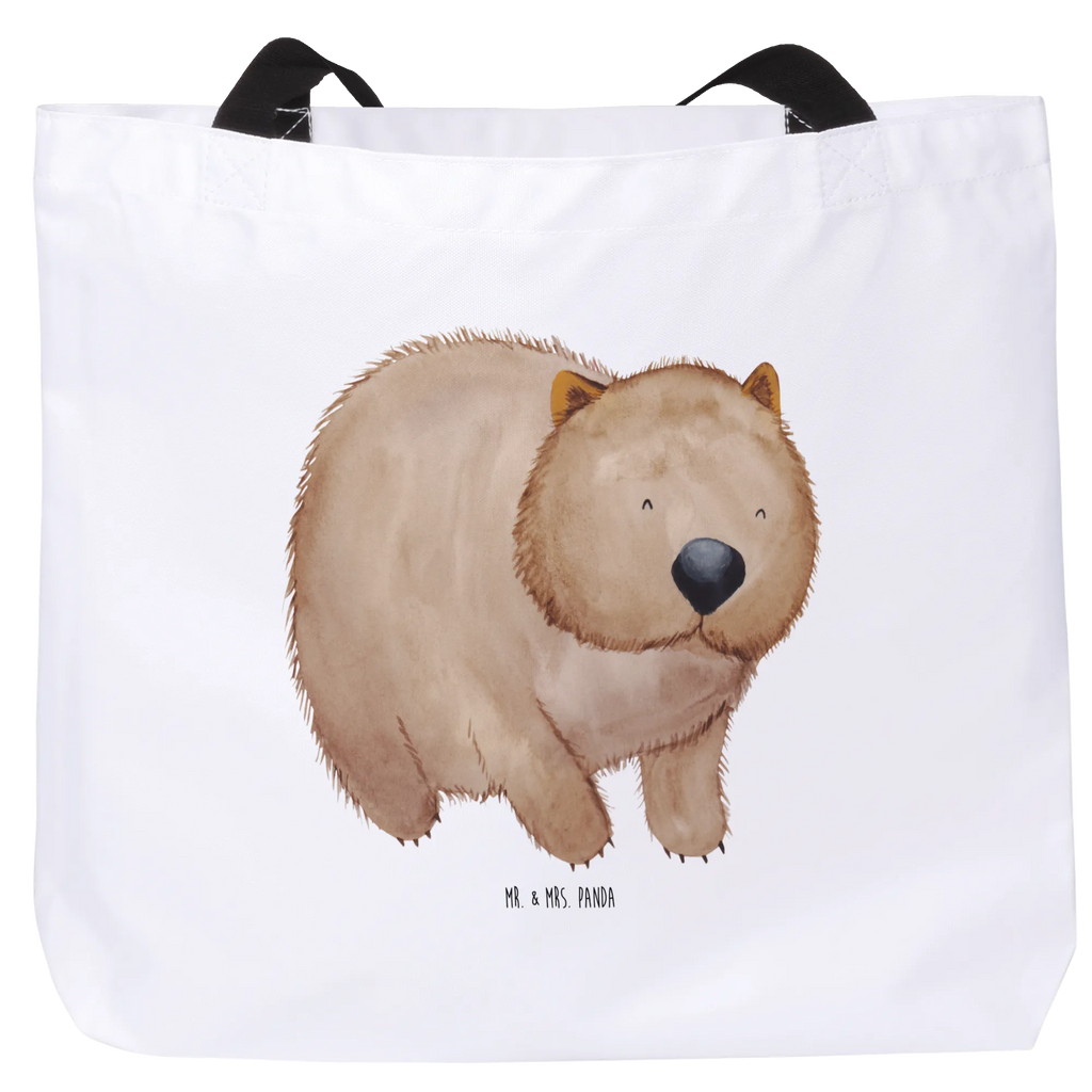 Shopper Wombat Beutel, Einkaufstasche, Tasche, Strandtasche, Einkaufsbeutel, Shopper, Schultasche, Freizeittasche, Tragebeutel, Schulbeutel, Alltagstasche, Tiermotive, Gute Laune, lustige Sprüche, Tiere, Wombat, Das Leben ist schön, Motivation, Spruch, Australien