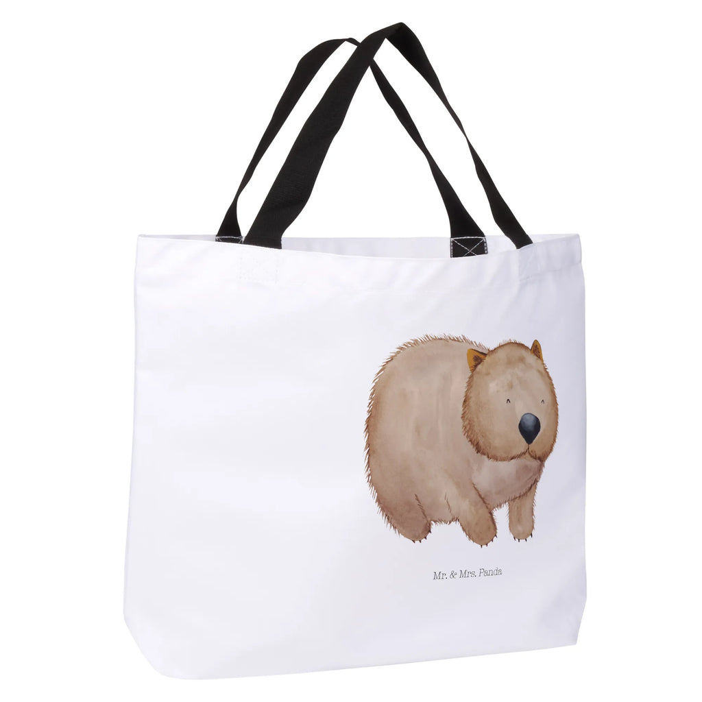 Shopper Wombat Beutel, Einkaufstasche, Tasche, Strandtasche, Einkaufsbeutel, Shopper, Schultasche, Freizeittasche, Tragebeutel, Schulbeutel, Alltagstasche, Tiermotive, Gute Laune, lustige Sprüche, Tiere, Wombat, Das Leben ist schön, Motivation, Spruch, Australien