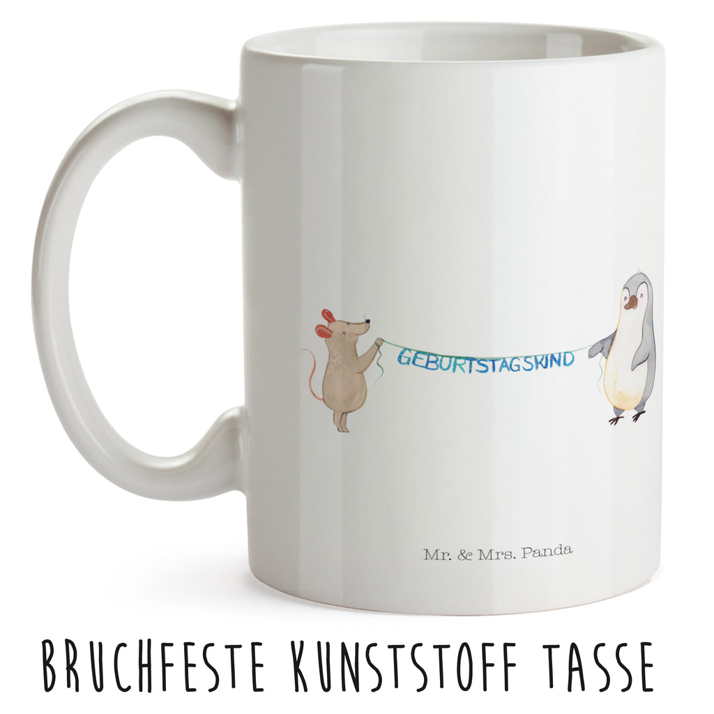 Kindertasse Maus Pinguin Geburtstag Kindertasse, Kinder Tasse, Kunststoff Tasse, Kindergarten Tasse, Trinkbecher, Camping Becher, Kaffeetasse, Kunststoffbecher, Kindergartenbecher, Outdoorgeschirr, Kunststoffgeschirr, Reisebecher, Reisetasse, Kinderbecher, Bruchfeste Tasse, Bruchsichere Tasse, Plastik Tasse, Plastiktasse, Geburtstag, Geburtstagsgeschenk, Geschenk, Maus, Pinguin, Geburtstage, Happy Birthday, Geburtstagsfeier