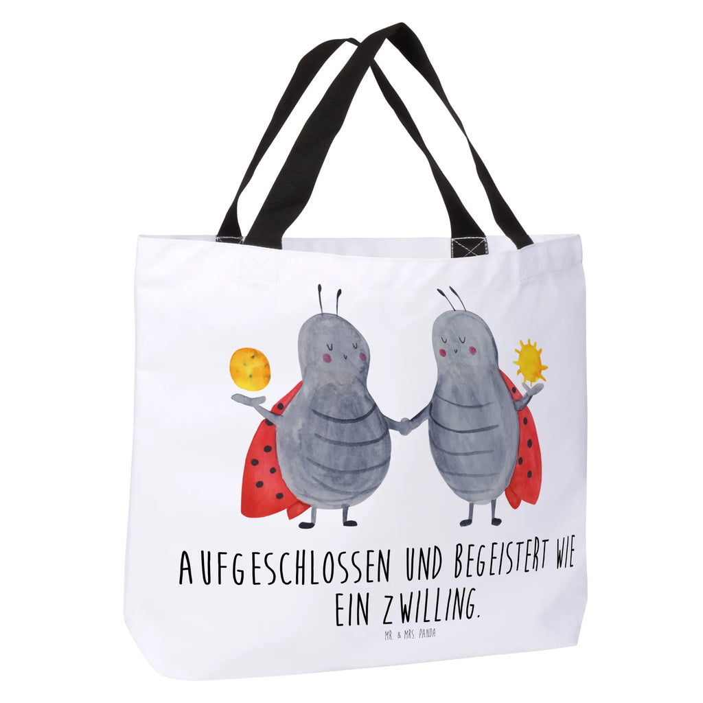 Shopper Sternzeichen Zwilling Beutel, Einkaufstasche, Tasche, Strandtasche, Einkaufsbeutel, Shopper, Schultasche, Freizeittasche, Tragebeutel, Schulbeutel, Alltagstasche, Tierkreiszeichen, Sternzeichen, Horoskop, Astrologie, Aszendent, Zwillinge, Zwilling Geschenk, Zwilling Sternzeichen, Geburtstag Mai, Geschenk Mai, Geschenk Juni, Marienkäfer, Glückskäfer, Zwillingsbruder, Zwillingsschwester