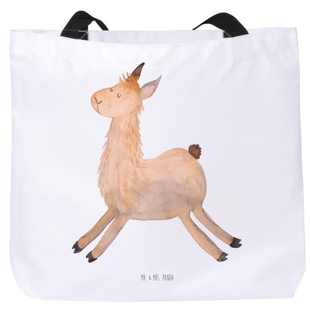 Shopper Lama Springen Beutel, Einkaufstasche, Tasche, Strandtasche, Einkaufsbeutel, Shopper, Schultasche, Freizeittasche, Tragebeutel, Schulbeutel, Alltagstasche, Lama, Alpaka, Lamas, Lieblingstag, Happy day, fröhlich, Glück, Freundin, Liebeskummer, Neustart, guten Morgen, Start, Prüfung, Abitur